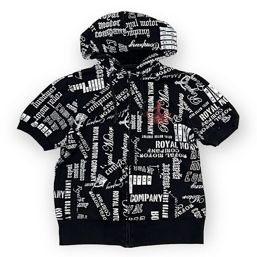 Feathers Royal Motor Company Short Sleeve Full Zip Hoodie Medium - Picture 15 of 16